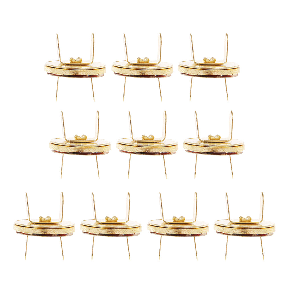 10Pcs Magnetic Fasteners Button Clasp Snaps-Purses,Bags,Clothes Gold 18mm