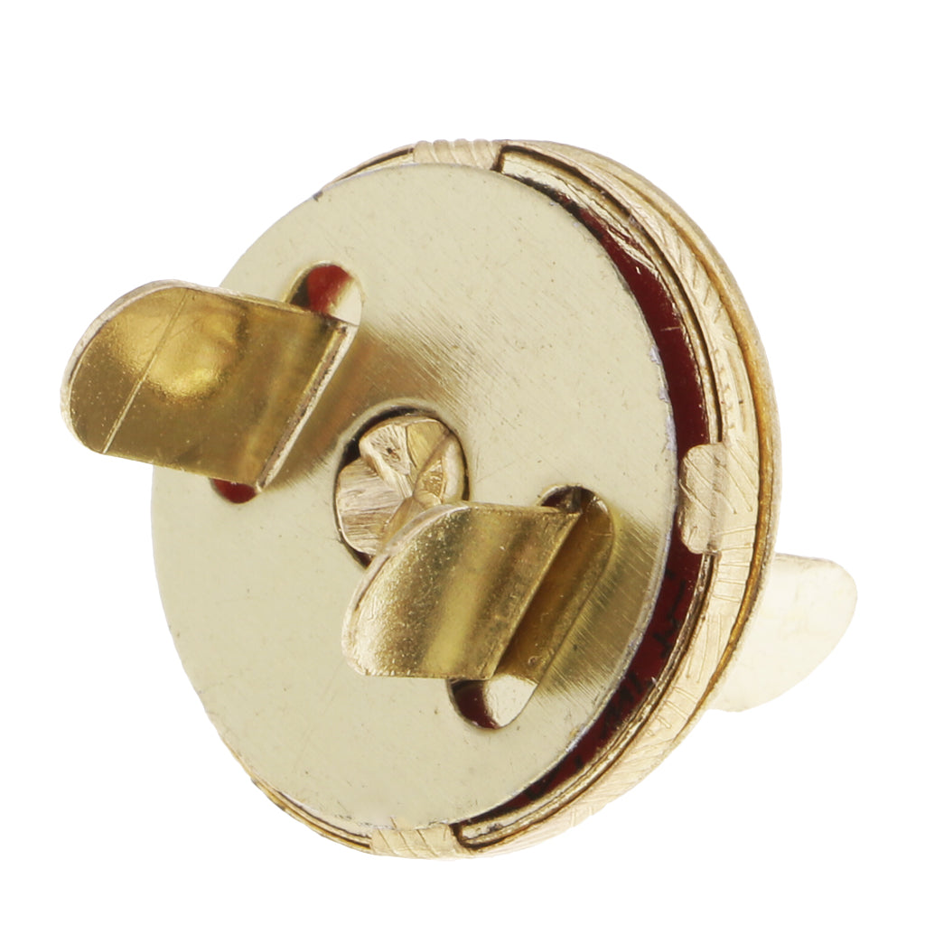 10Pcs Magnetic Fasteners Button Clasp Snaps-Purses,Bags,Clothes Gold 18mm
