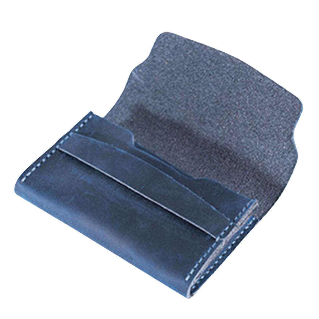DIY Handmade Leather Wallet Purse Bag Making Kit Leathercraft Tools Blue