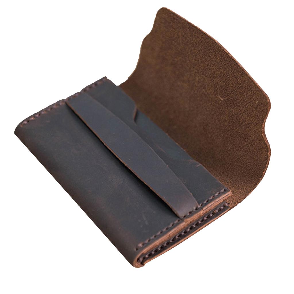 DIY Handmade Leather Wallet Purse Bag Making Kit Leathercraft Tools Coffee