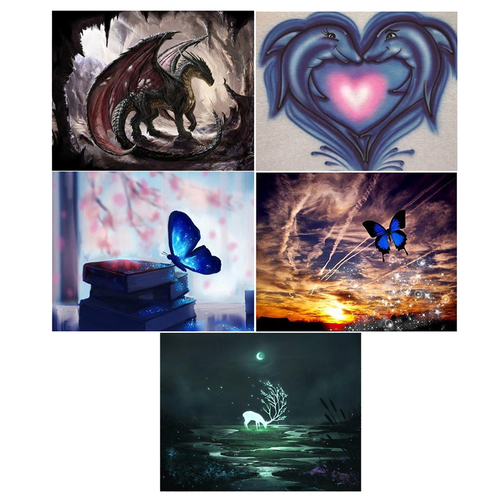 Full Drill 5D Diamond Painting Embroidery Cross Stitch Kits Dragon