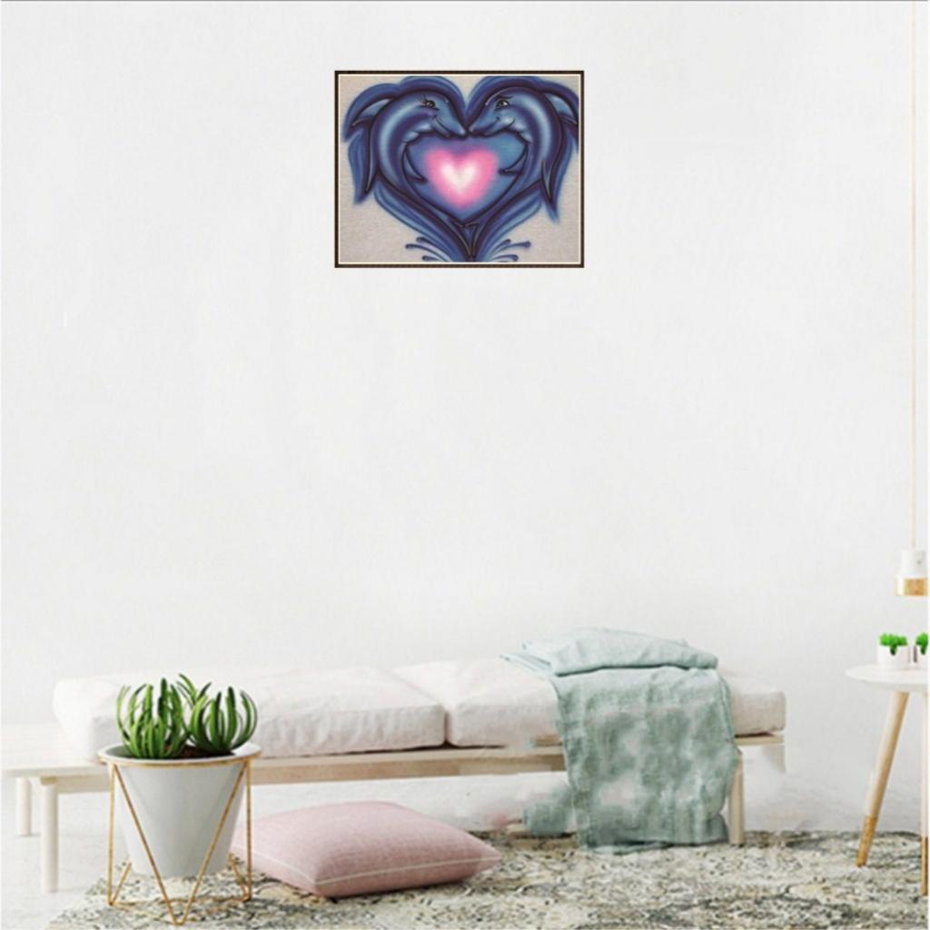 Full Drill 5D Diamond Painting Embroidery Cross Stitch Kits Dolphin