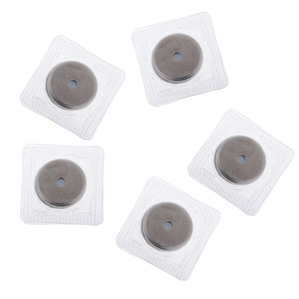 5 Sets Invisible Sew-in Magnetic Snap PVC Closure for Clothes Handbag 23mm