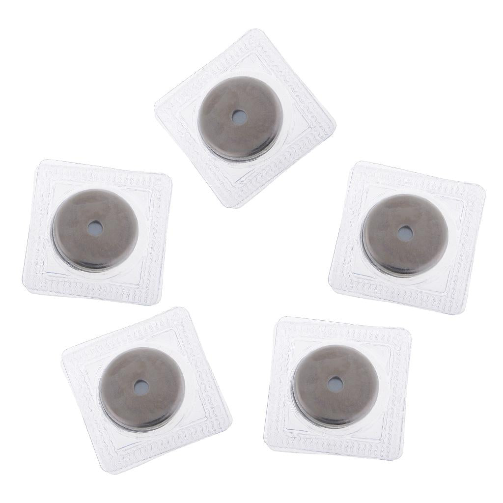5 Sets Invisible Sew-in Magnetic Snap PVC Closure for Clothes Handbag 23mm