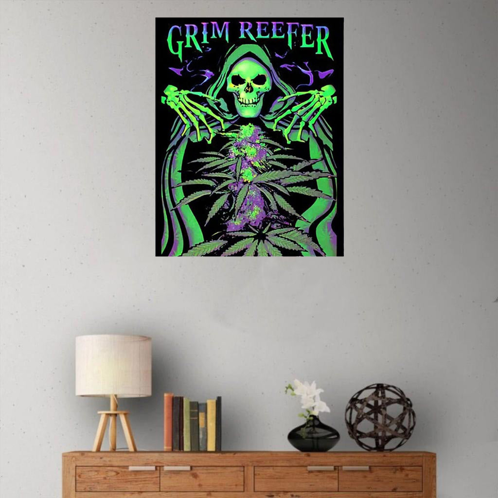 Full Drill 5D Diamond DIY Painting Craft Kit Home Wall Decor Skeleton Skull