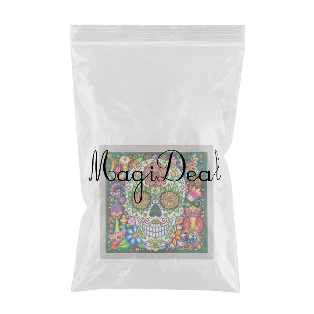 5D Special Shaped Diamond Painting Cross Stitch Crafts Decor Flower Skull