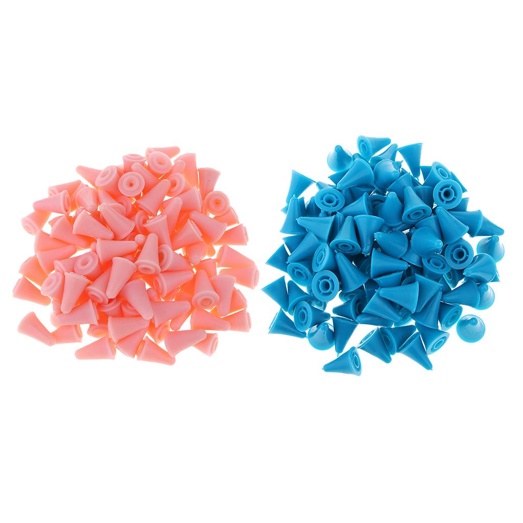 50Psc Rubber Knit Knitting Needles Point Protectors Stoppers Craft 13x190mm