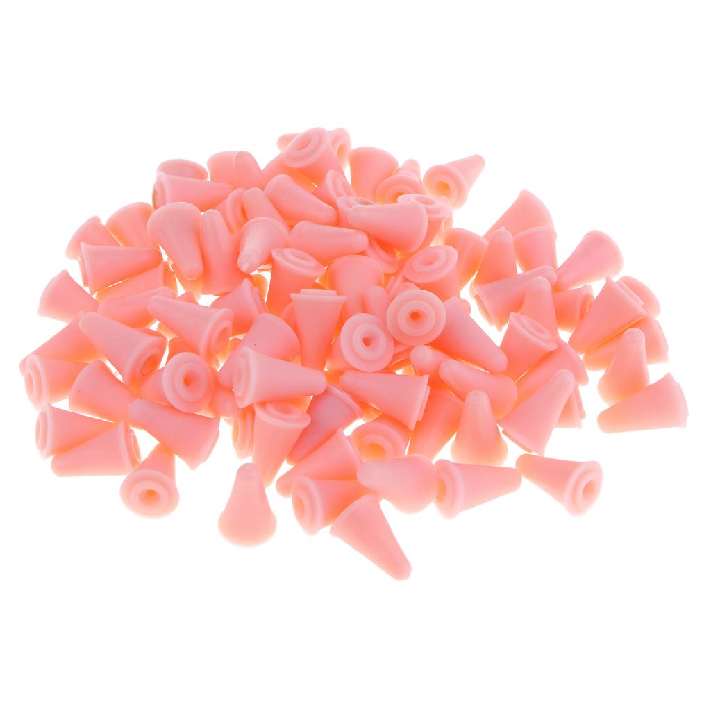 50Psc Rubber Knit Knitting Needles Point Protectors Stoppers Craft 13x190mm