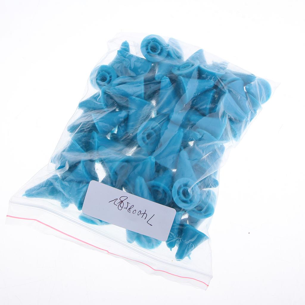 50Psc Rubber Knit Knitting Needles Point Protectors Stoppers Craft 18x220mm