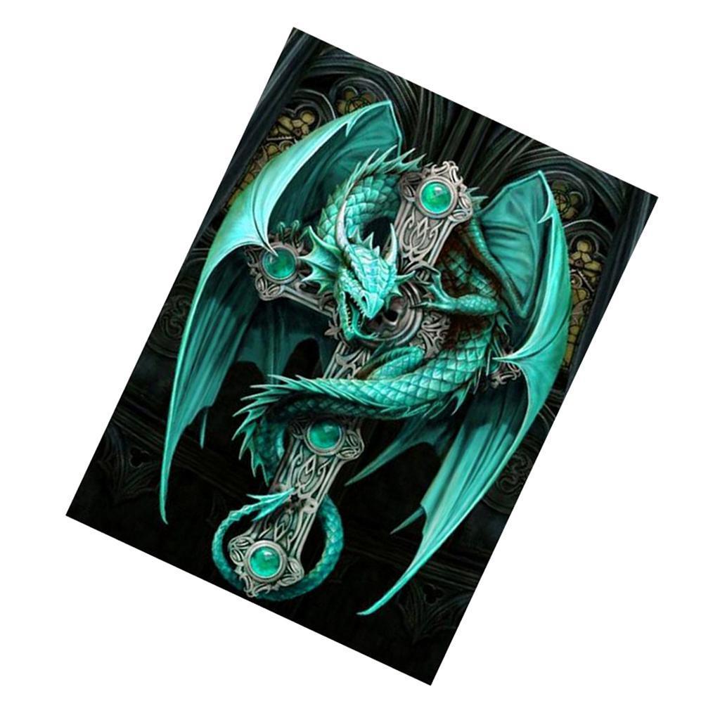 1 Piece DIY Diamond Multiple Patterns Paintings Kits Dragon