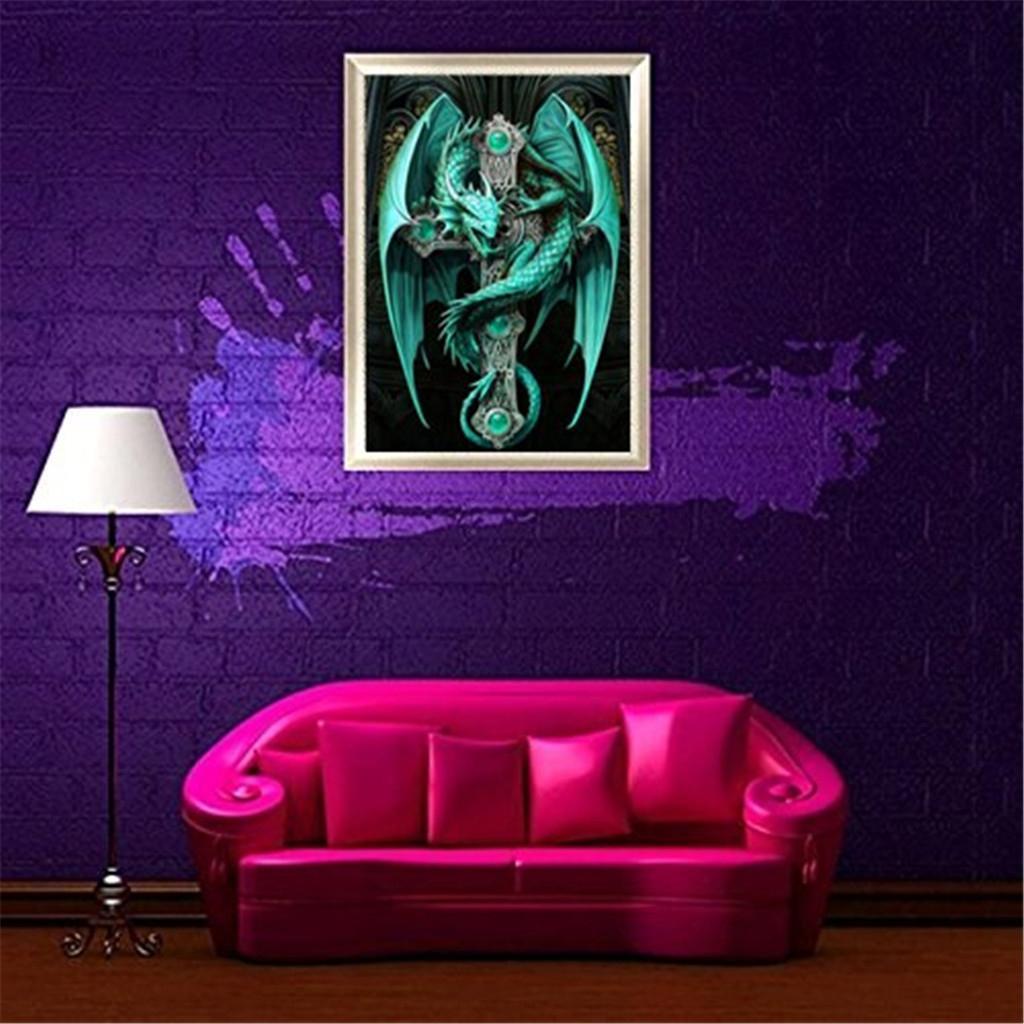1 Piece DIY Diamond Multiple Patterns Paintings Kits Dragon