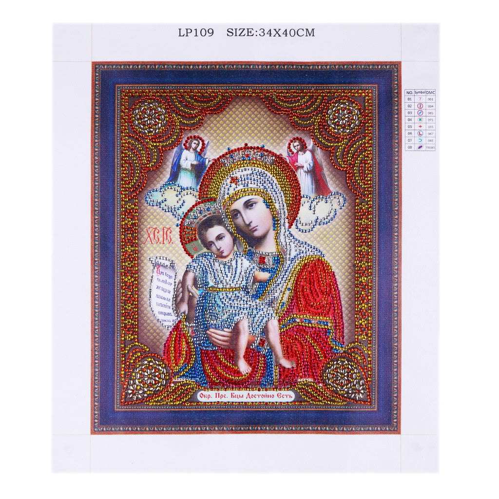 5D DIY Diamond Painting Special Shaped Drill Mosaic Religion Picture AC235