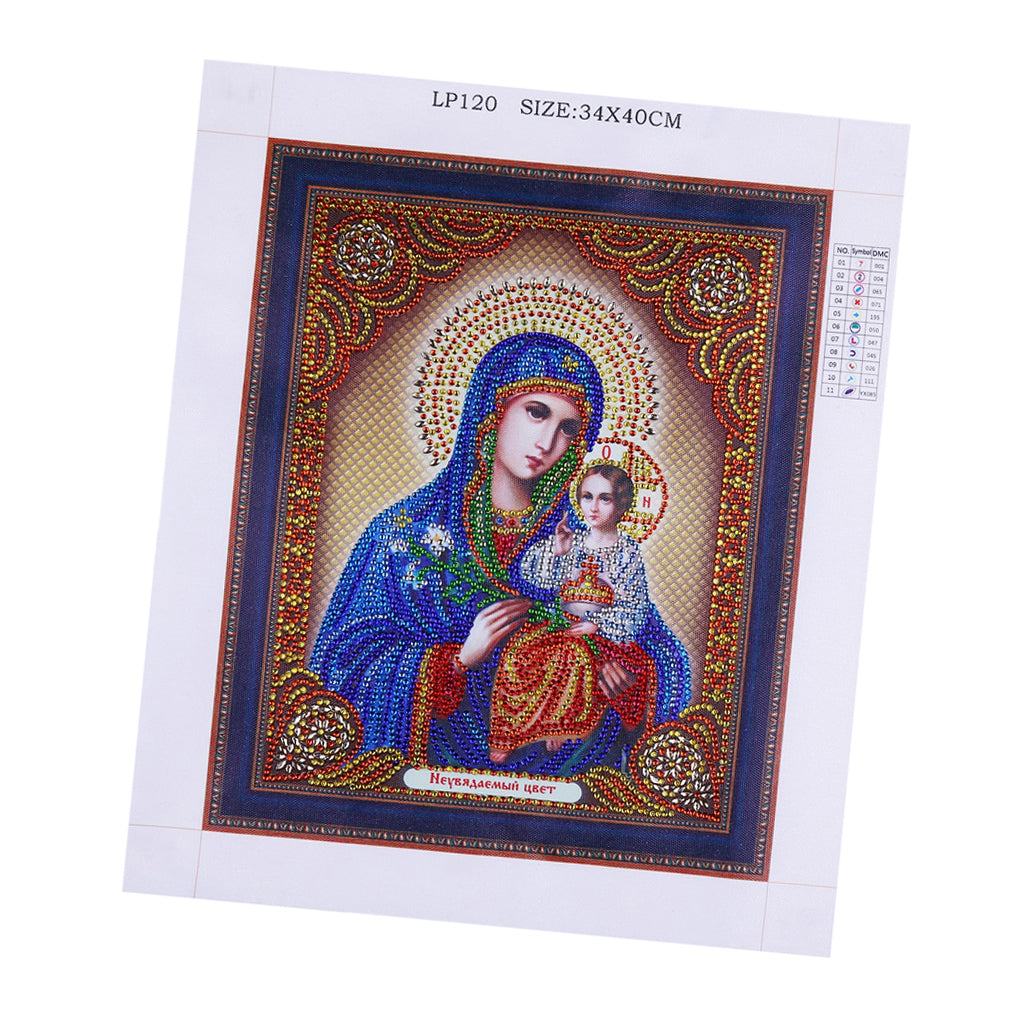 5D DIY Diamond Painting Special Shaped Drill Mosaic Religion Picture AC233