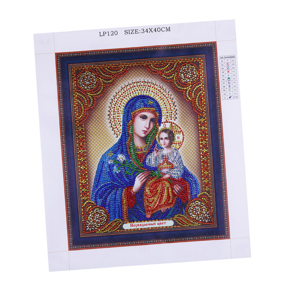 5D DIY Diamond Painting Special Shaped Drill Mosaic Religion Picture AC233