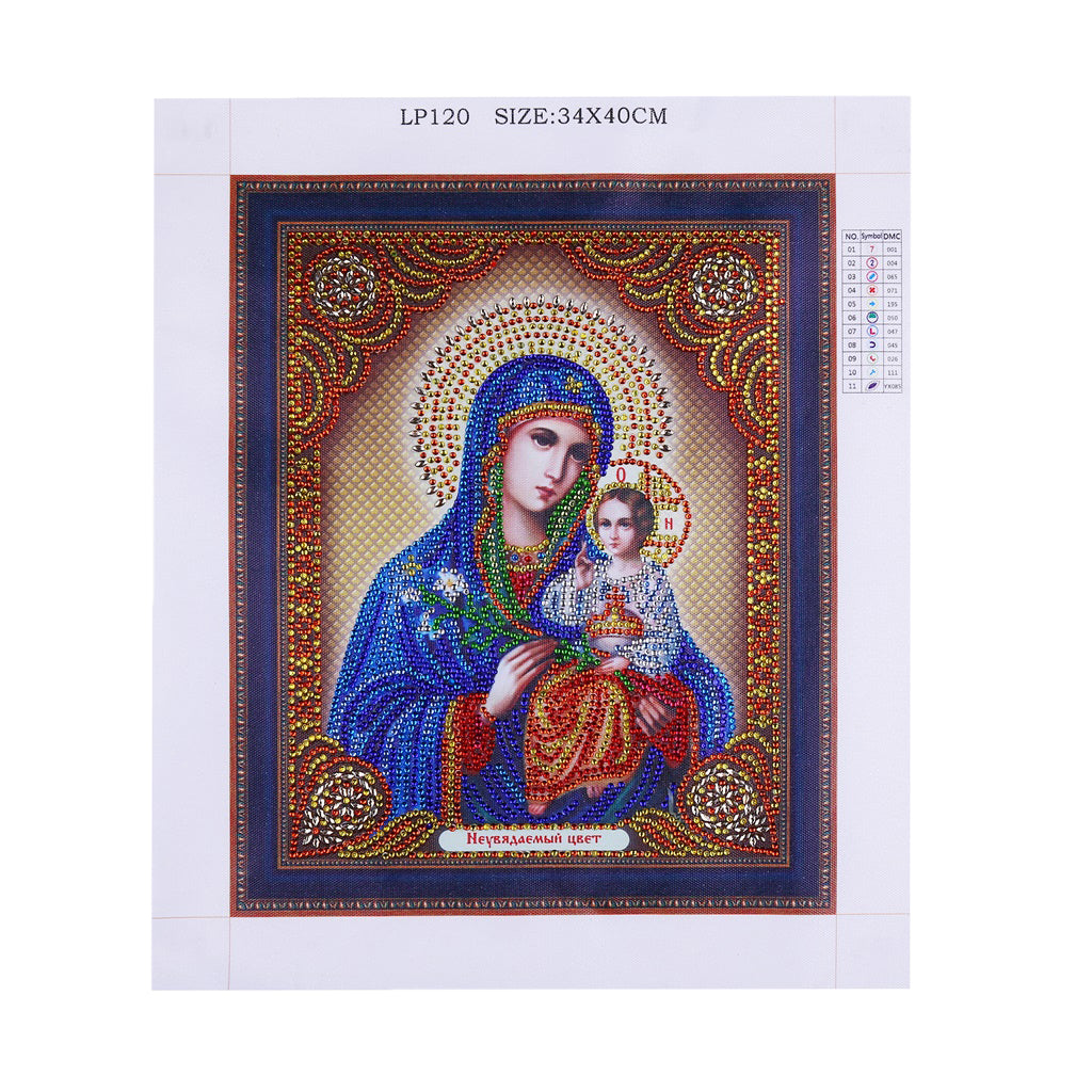 5D DIY Diamond Painting Special Shaped Drill Mosaic Religion Picture AC233