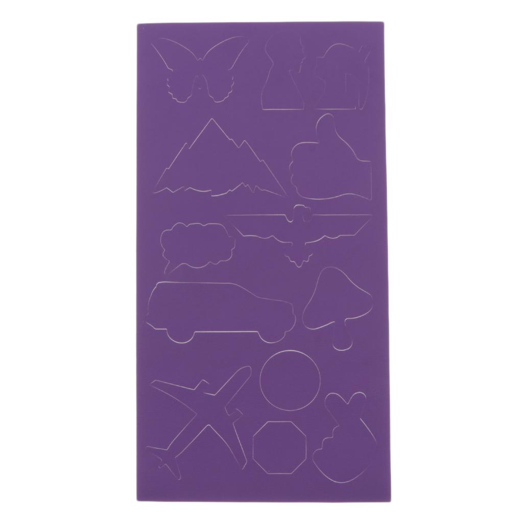 Cartoon Self-adhesive Repair Patch Applique for Clothing Sofa Purple