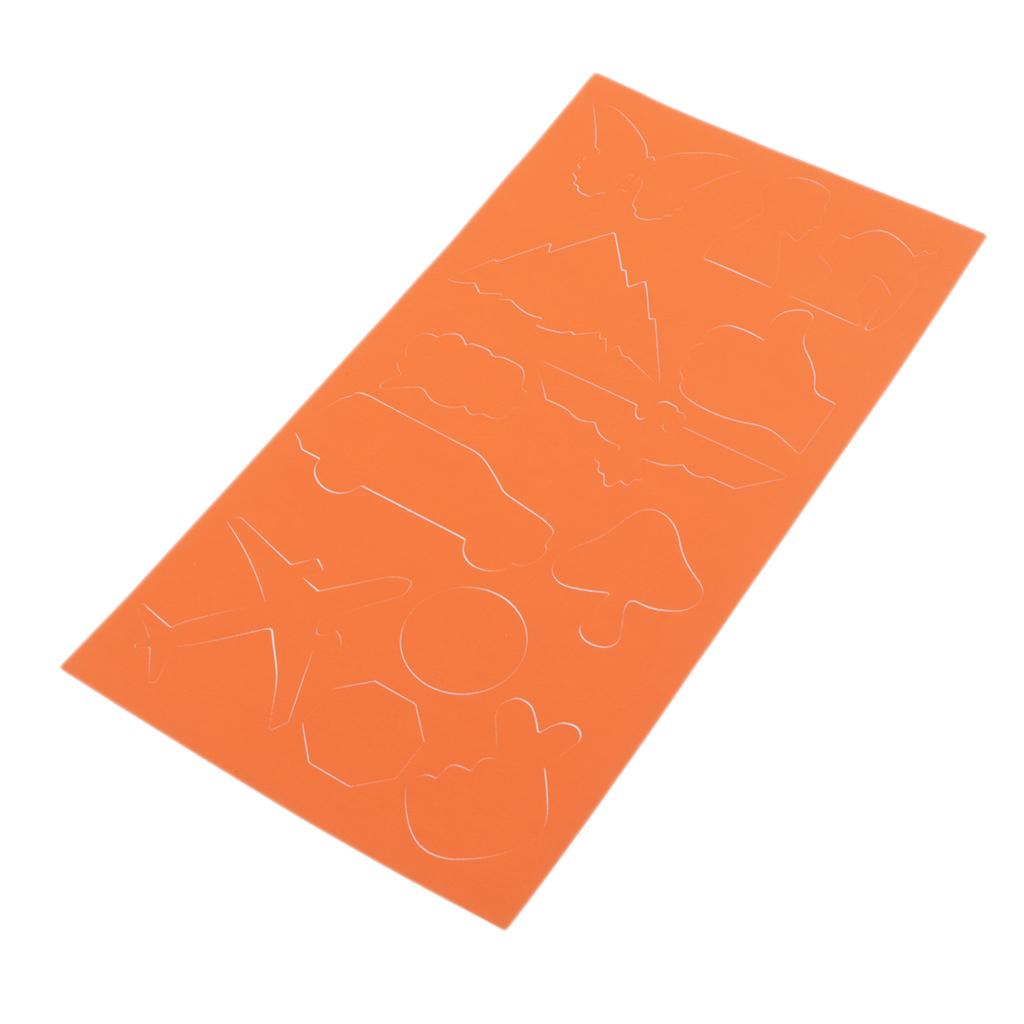 Cartoon Self-adhesive Repair Patch Applique for Clothing Sofa Orange