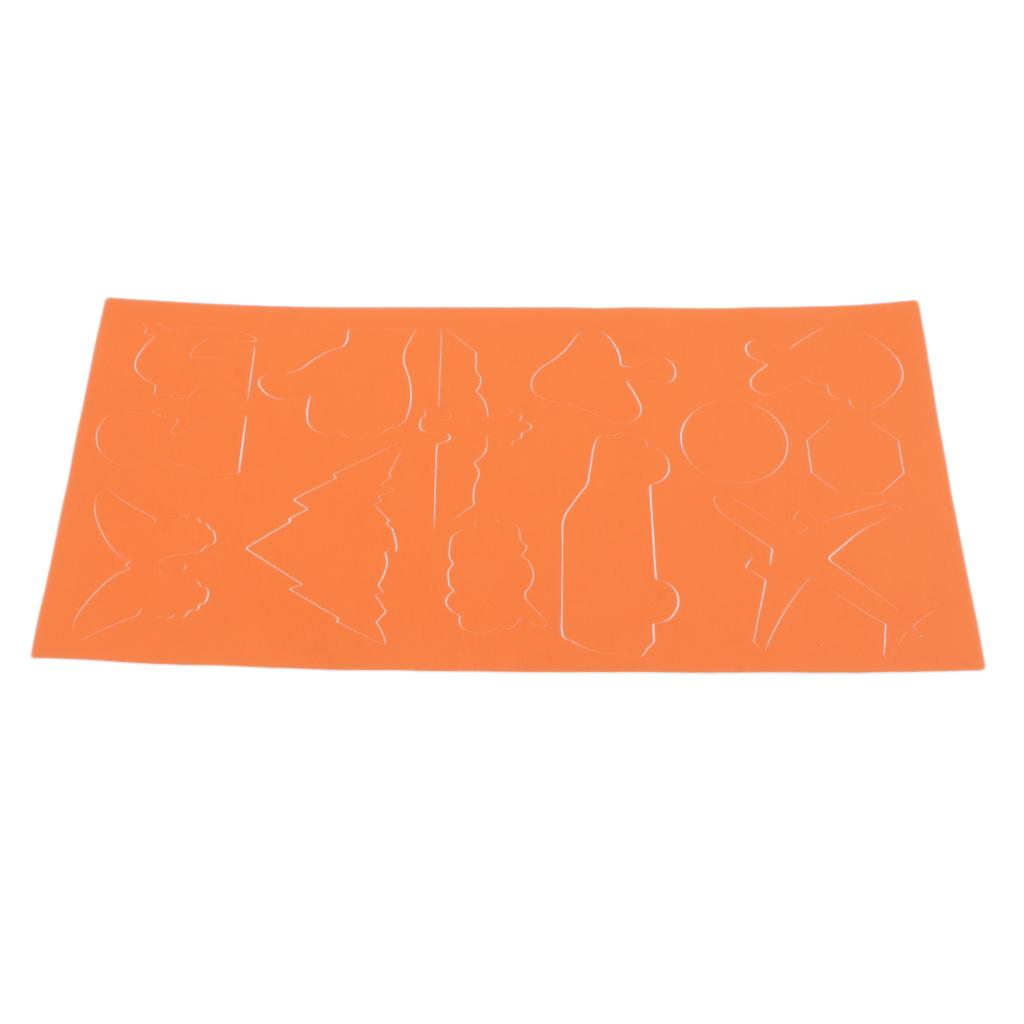 Cartoon Self-adhesive Repair Patch Applique for Clothing Sofa Orange
