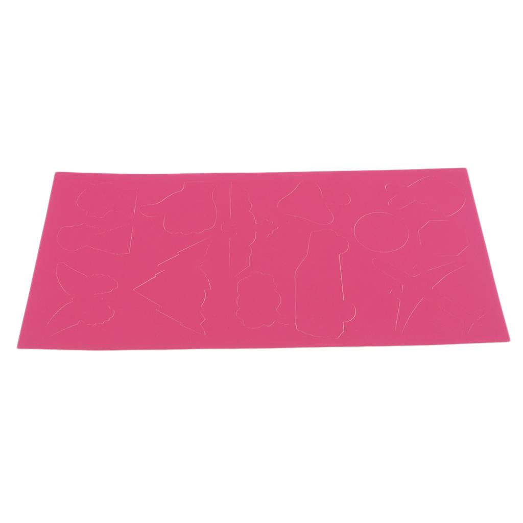 Cartoon Self-adhesive Repair Patch Applique for Clothing Sofa Rose Red