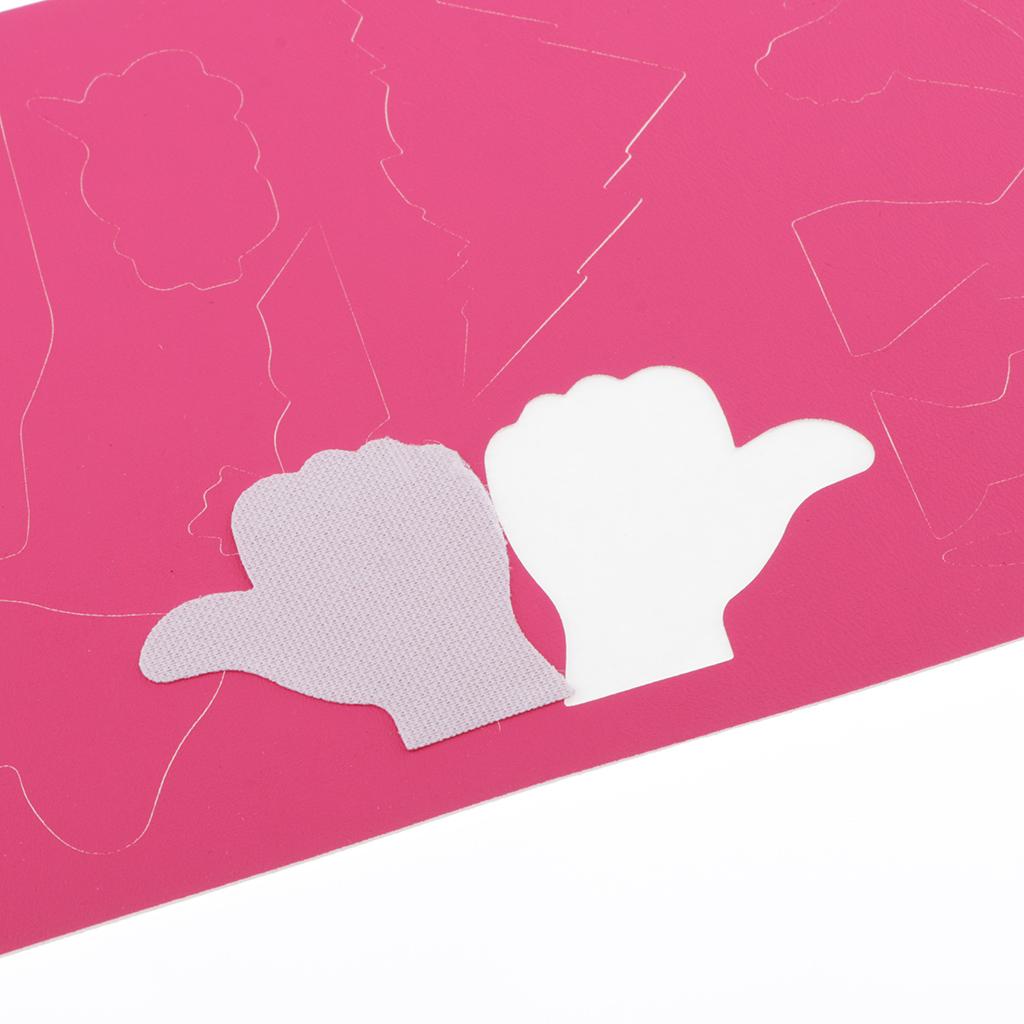 Cartoon Self-adhesive Repair Patch Applique for Clothing Sofa Rose Red