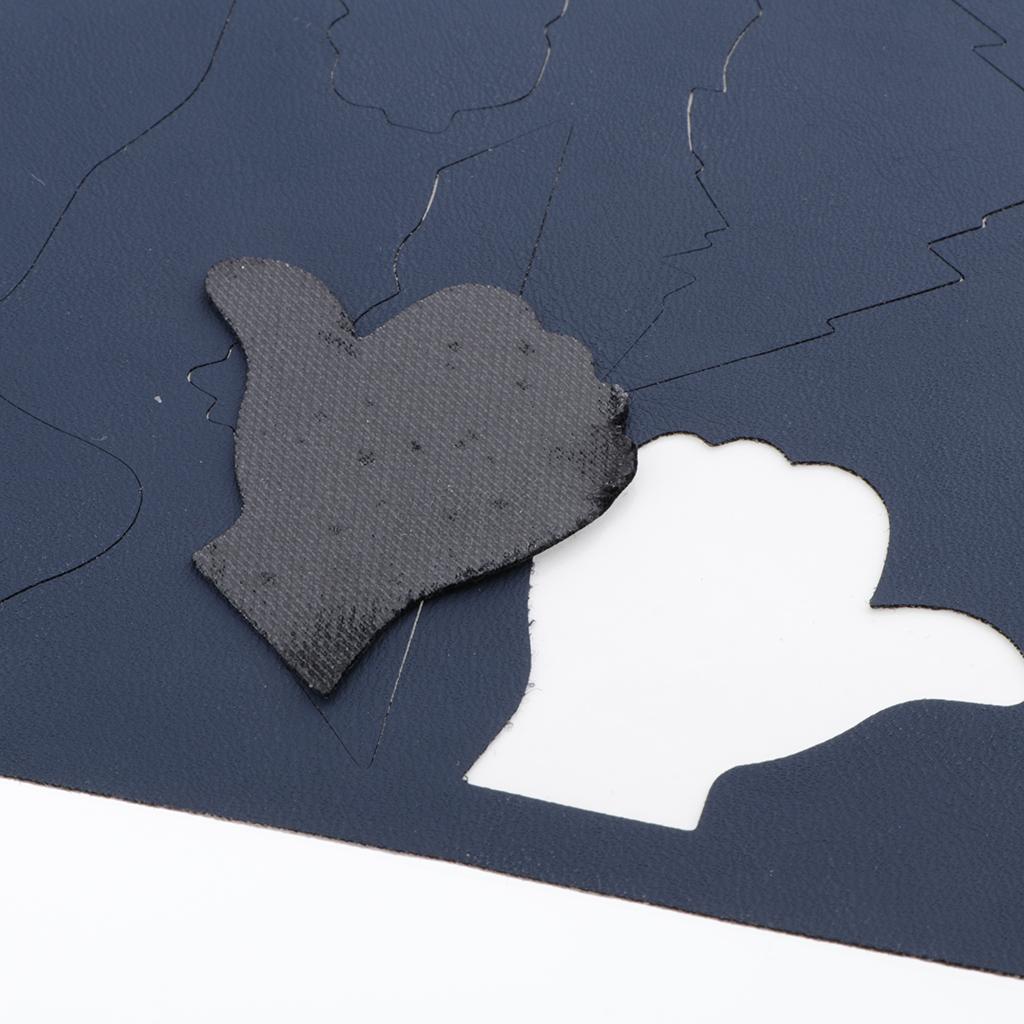 Waterproof PU Leather Self Adhesive Repair Patches Repair Sticker Navy Blue
