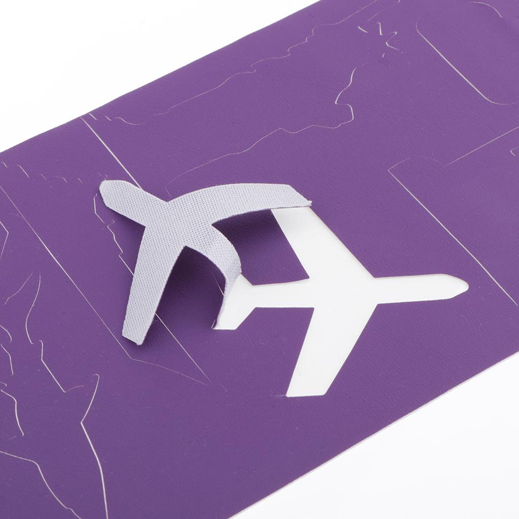 Self-adhesive PU Leather Patch Applique for Clothing Coat Sofa Purple