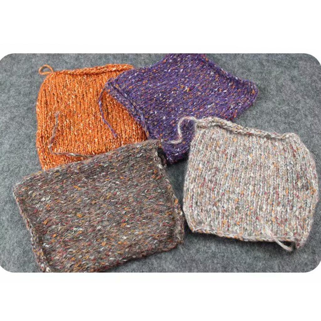 50G Colored Woolen Yarn Fluffy Knitting Yarn for Crochet Project Red