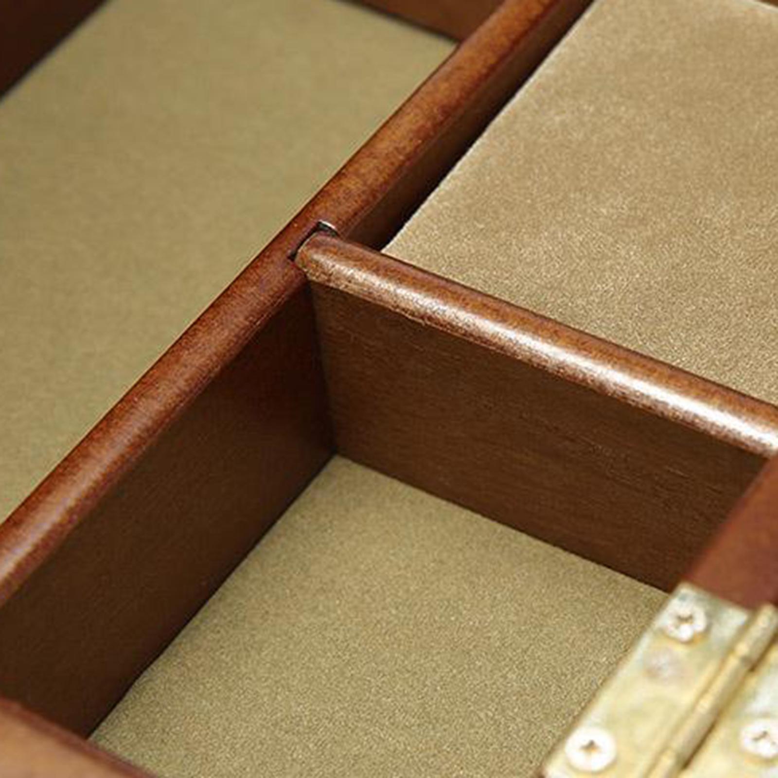Expand Case Wooden Sewing Box Basket Craft Jewelry Storage Organizer Holder