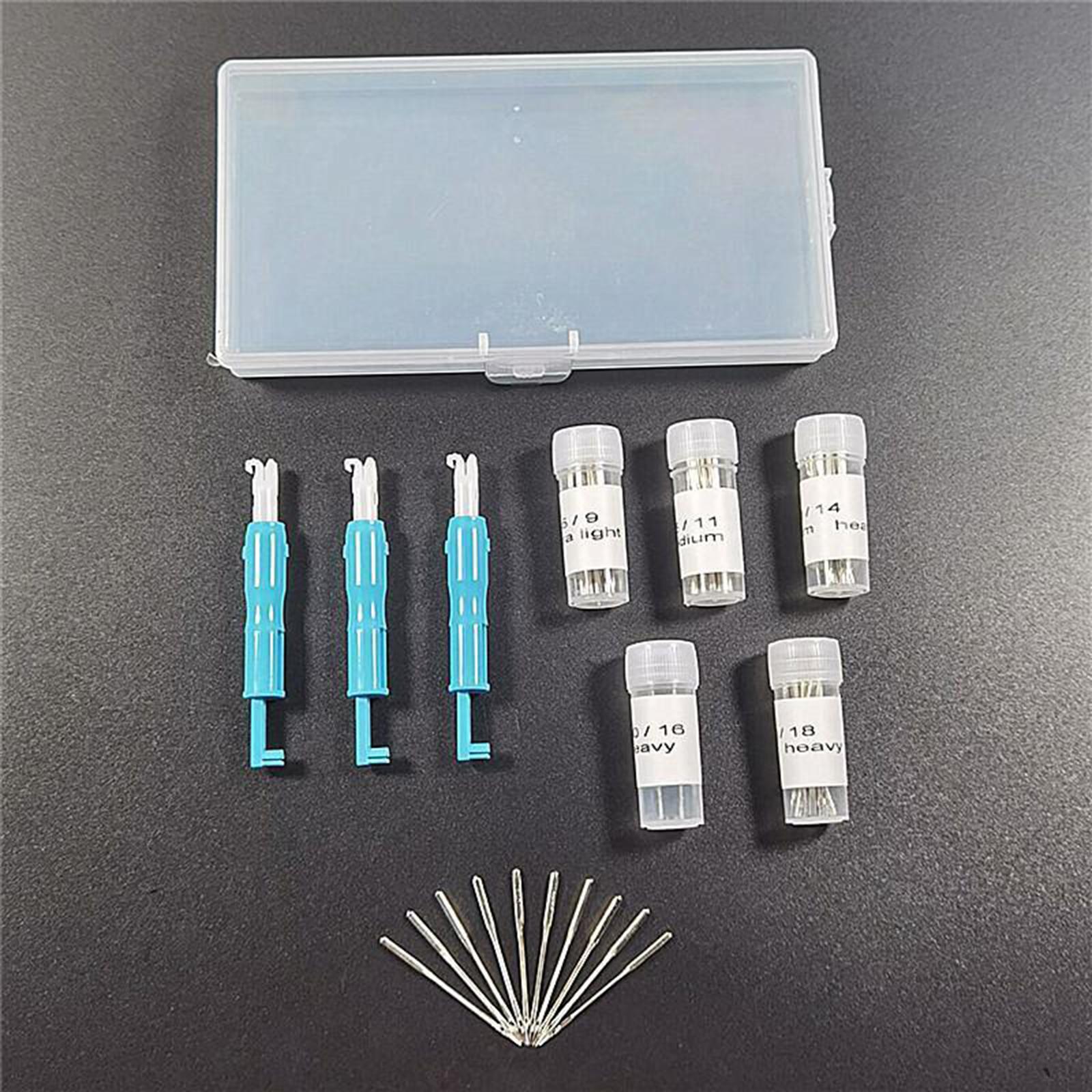 53 Universal Regular Point Domestic Sewing Machine Needles & Needle Threader