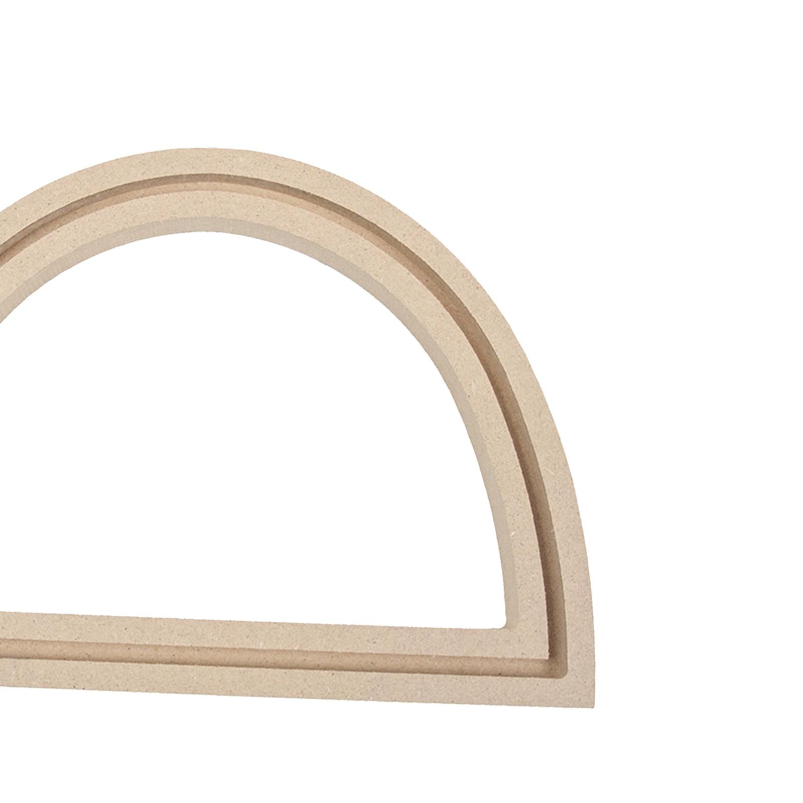 Wood Embroidery Hoops Fixed Frame Cross Stitch DIY Crafts  semicircle shape