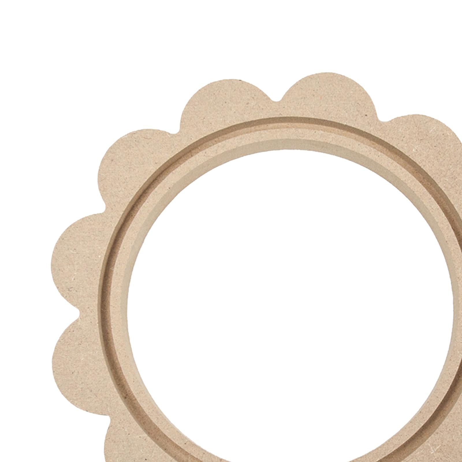 Wood Embroidery Hoops Fixed Frame Cross Stitch DIY Crafts  flower shape