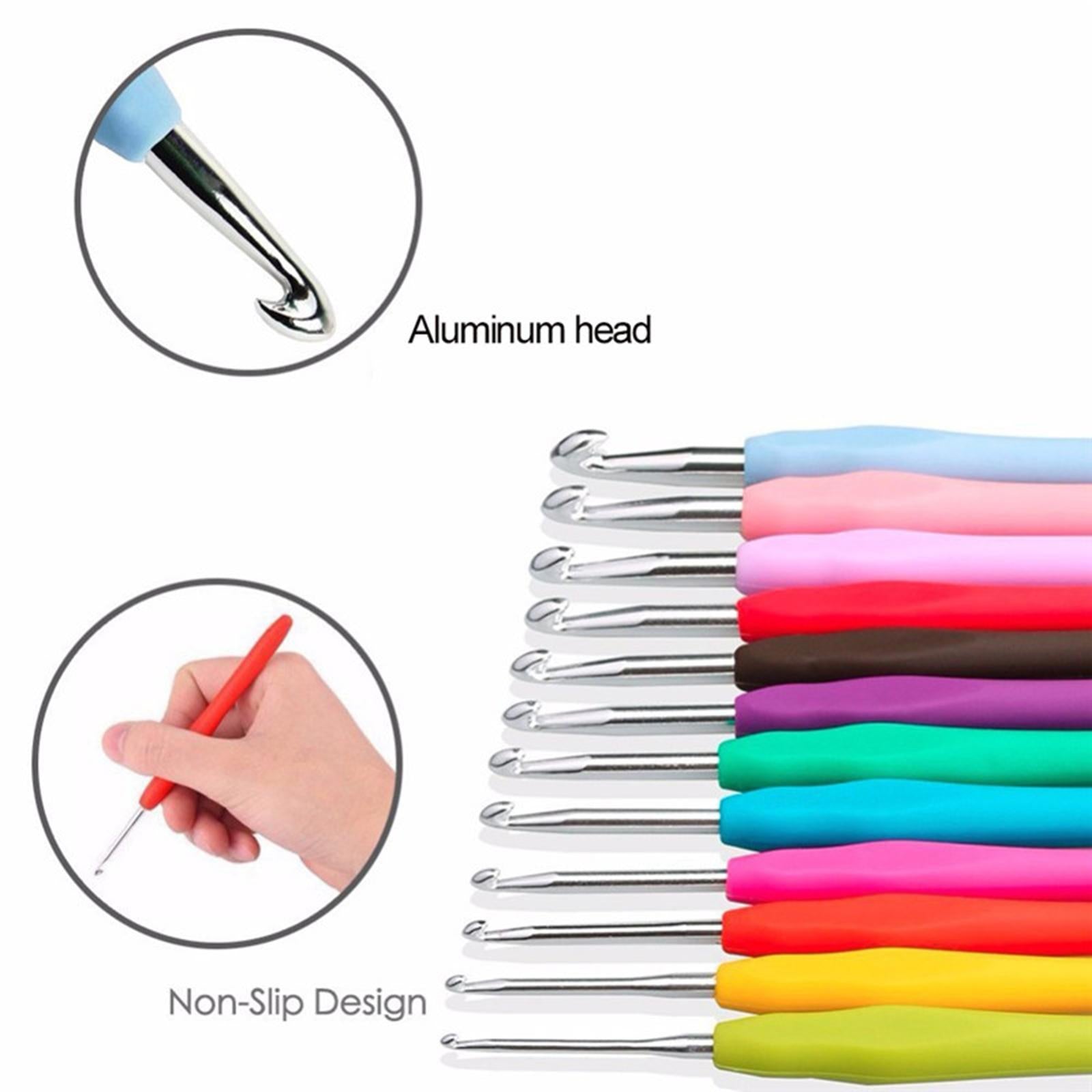 52/62Pcs Crochet Hooks Set Yarn Knitting Needles Tools 52Pcs