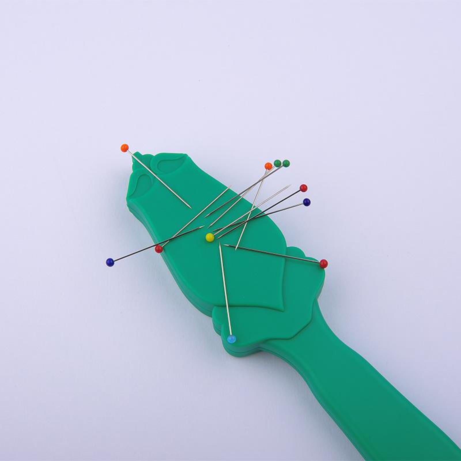 Handheld Plastic Anti-lost Magnetic Pincushion Embroidery Tool Easy to Use