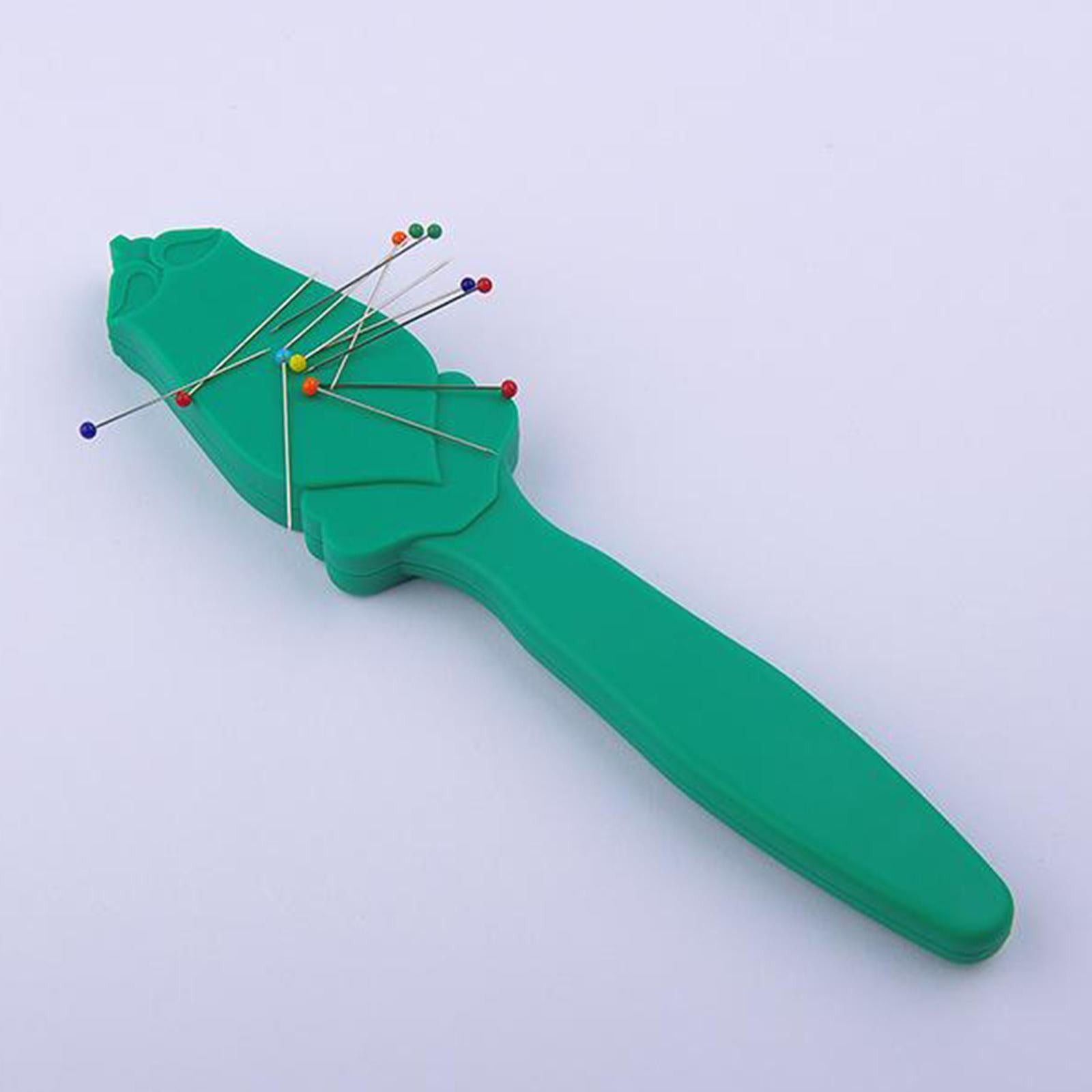 Handheld Plastic Anti-lost Magnetic Pincushion Embroidery Tool Easy to Use