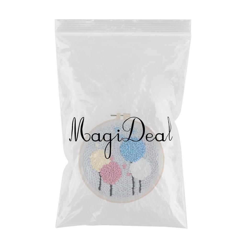 Dandelion Pattern Punch Needle Kit with Basic Tools DIY Needlework Crafts