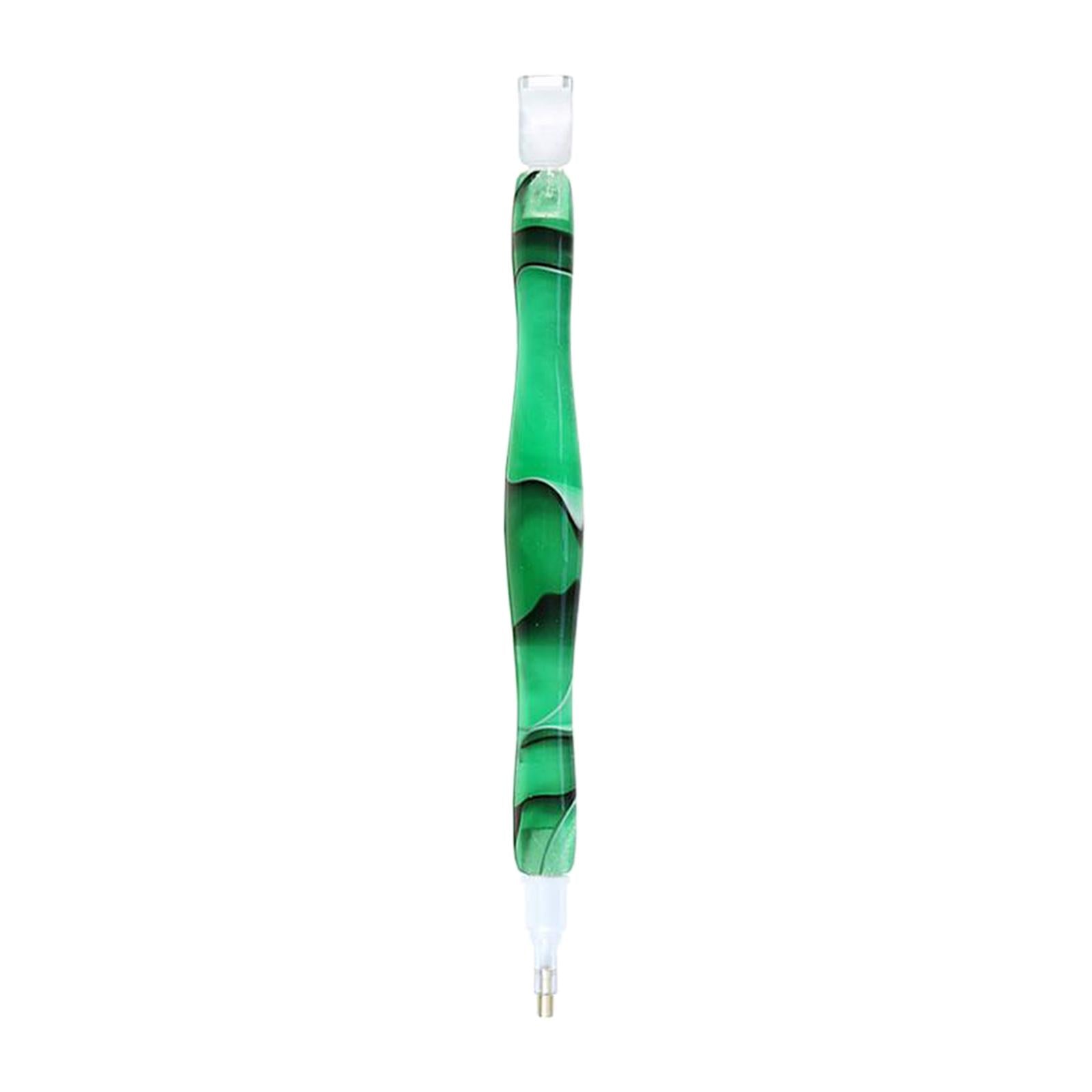 5D DIY Hand Turned Resin Diamond Painting Drill Pen Accessories Green