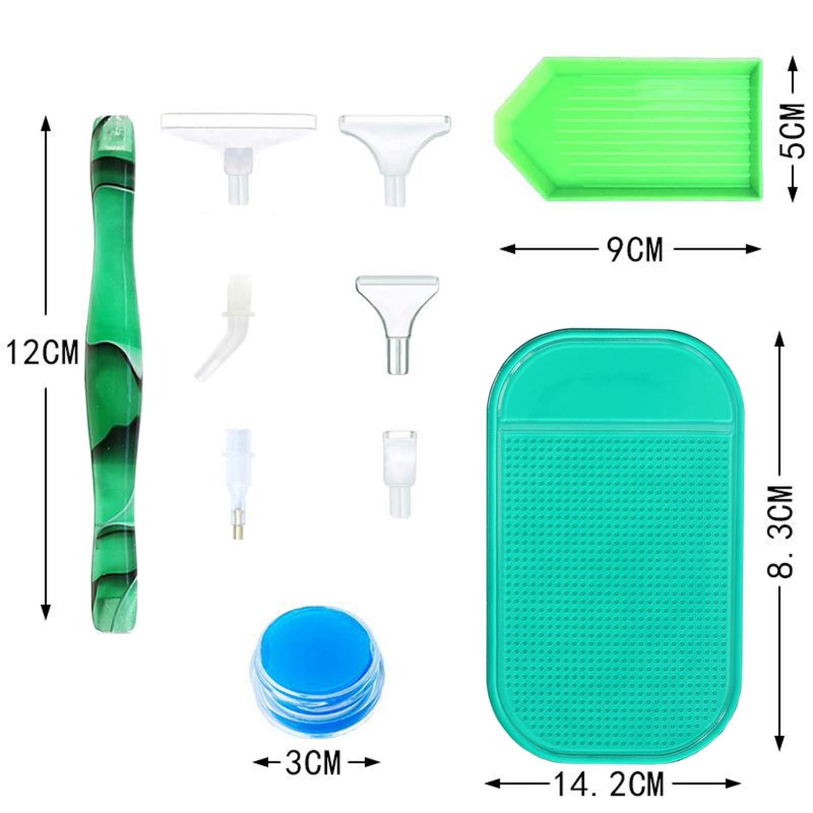 5D DIY Hand Turned Resin Diamond Painting Drill Pen Accessories Green