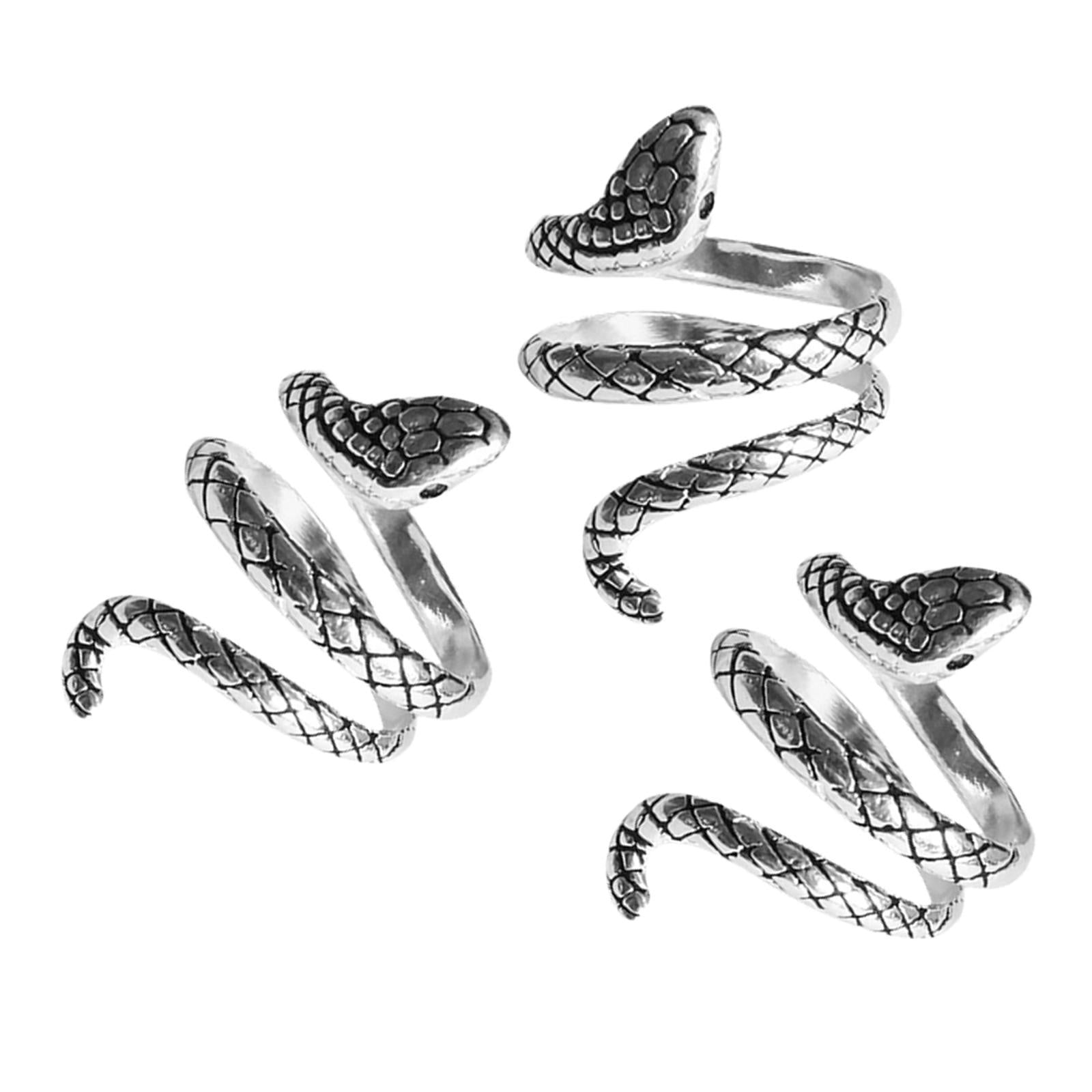 Knitting Loops Crochet Ring Snake Finger Holder Thimble Ring DIY Crafts