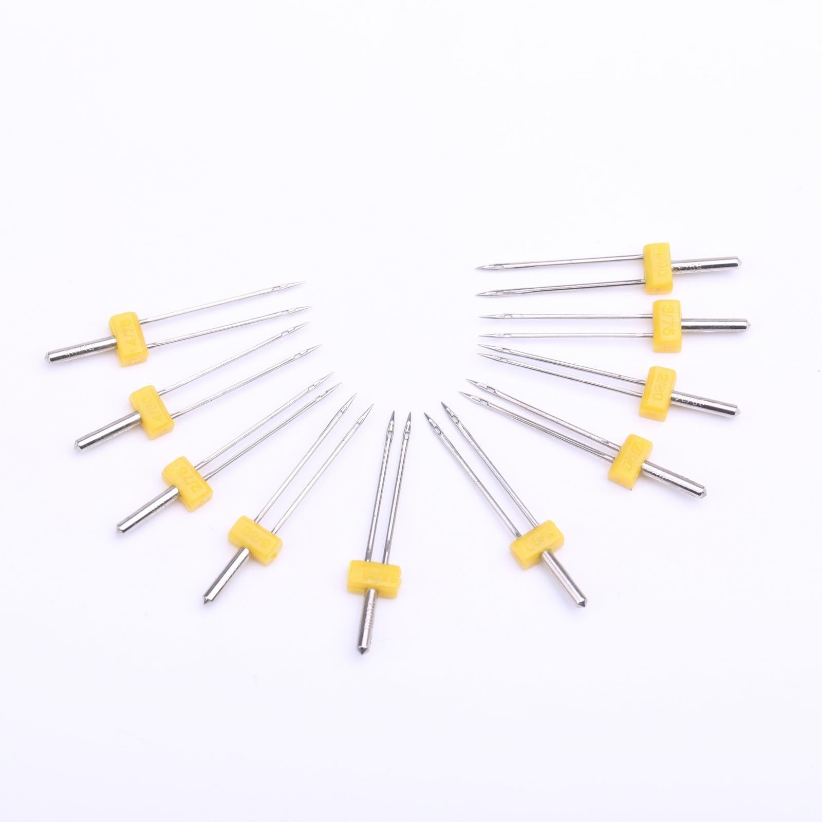 10Pieces Twin Double Needle Sewing Machine Needles Pins