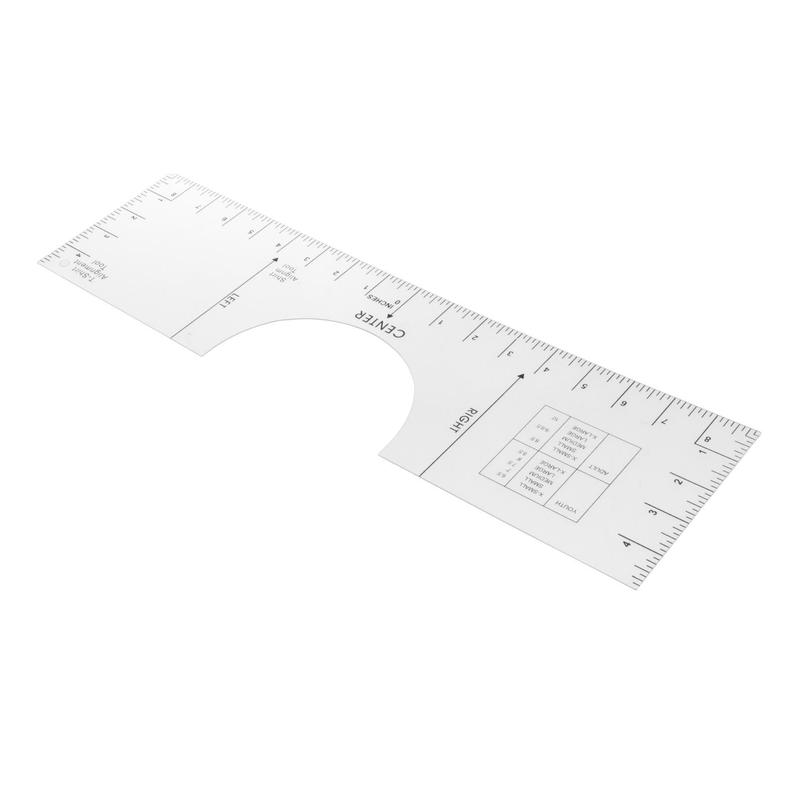 Durable T-shirt Ruler Guide Alignment Tool for Fabric Cutting Sew 18x5 inch