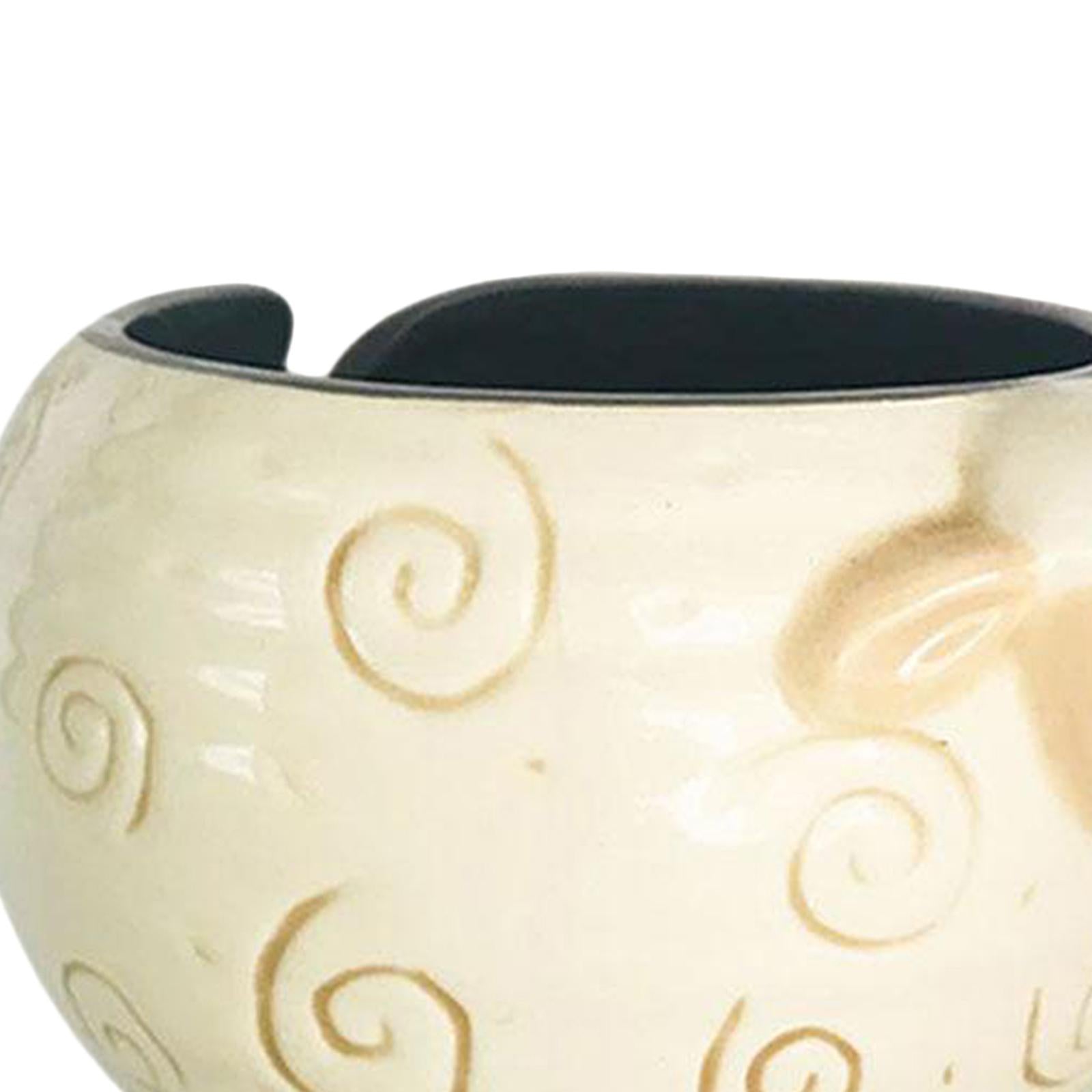 Ceramic Yarn Bowl for Crochet Knitting Wool Yarn Lovers Gift Home Desk Decor