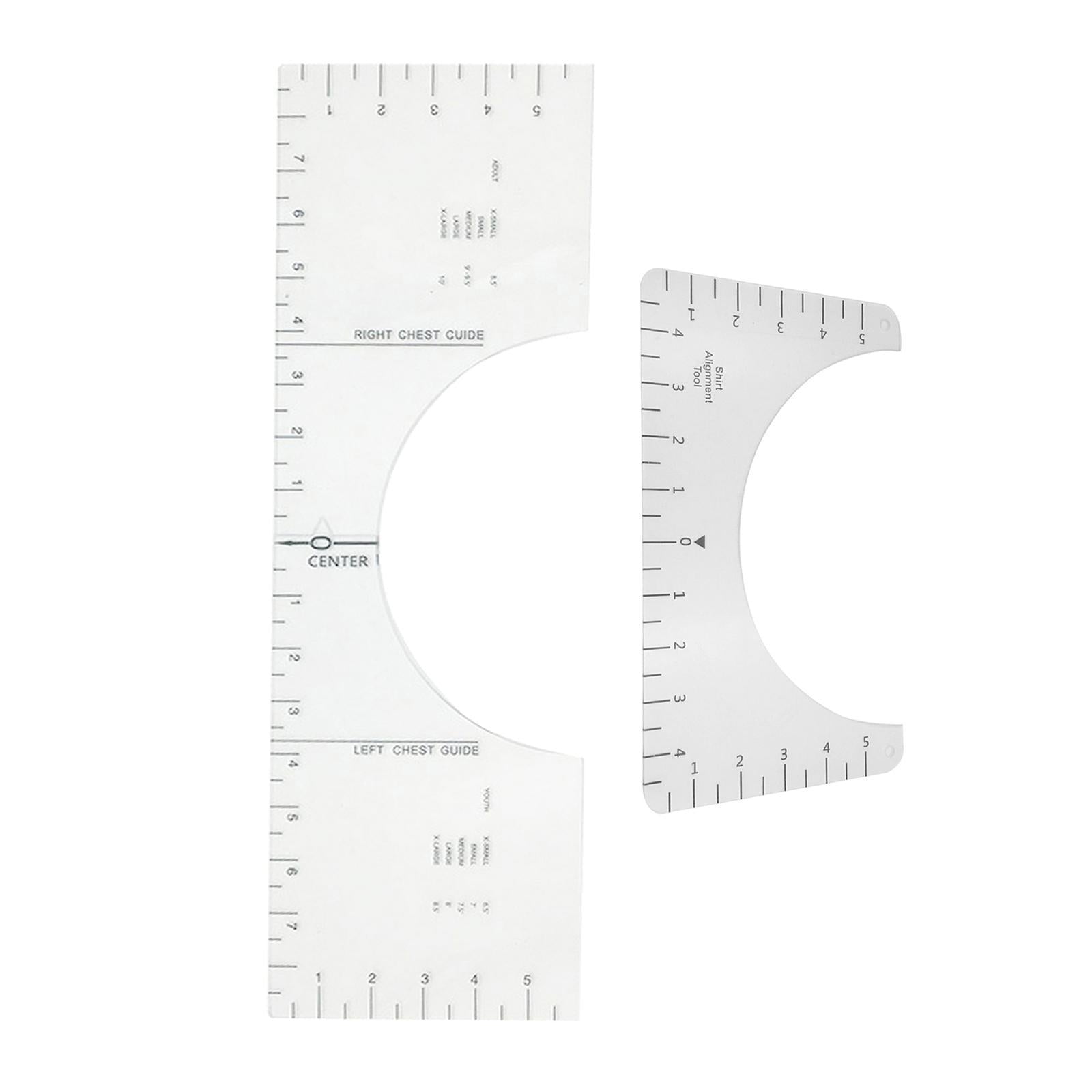 T-Shirt Alignment Tool - DIY Centering Tool Vinyl T Shirt Ruler 10x6inch
