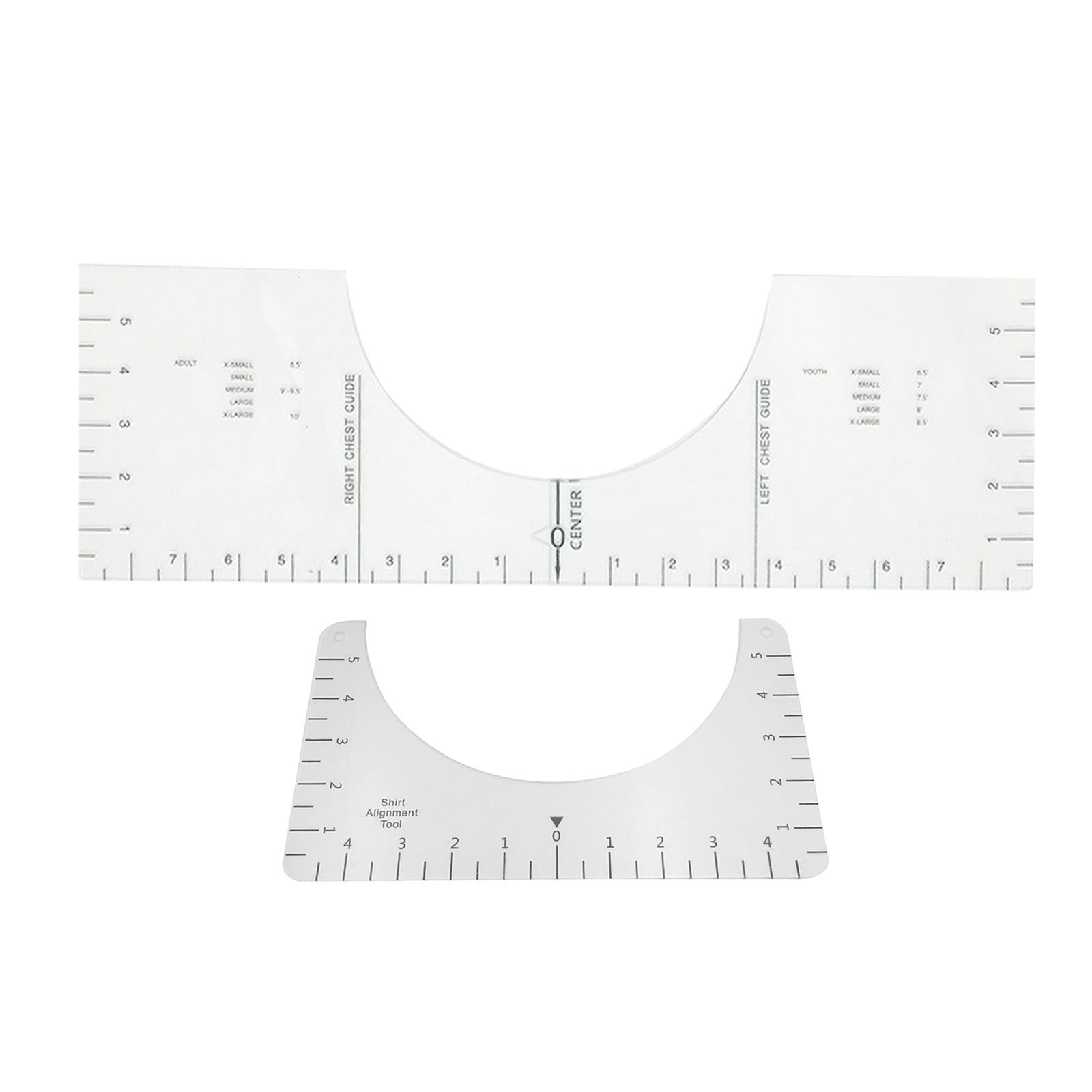 T-Shirt Alignment Tool - DIY Centering Tool Vinyl T Shirt Ruler 10x6inch