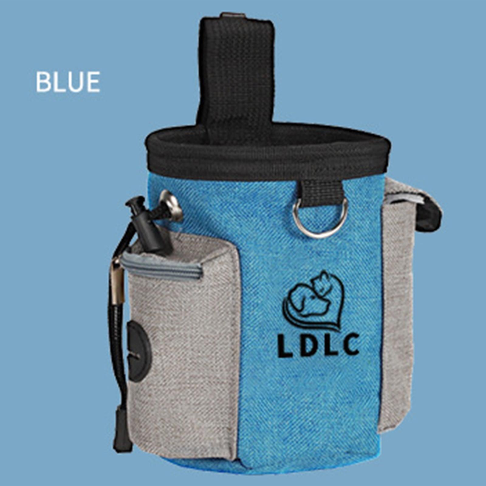 Durable Dog Training Bag Travel Pouch Drawstring Dogs Toys Holder Carrier Blue