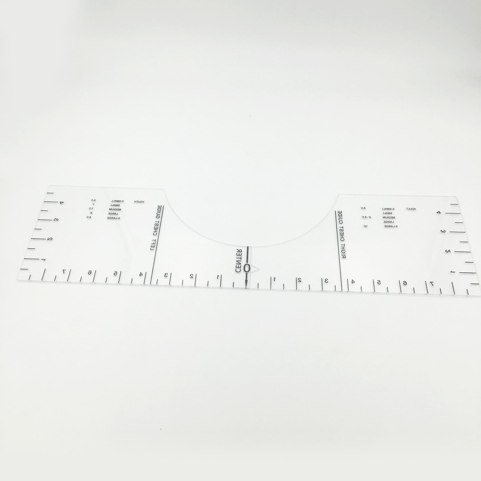 T-Shirt Alignment Tool - Centering Tool HTV T-Shirt Ruler Guide 18x5inch