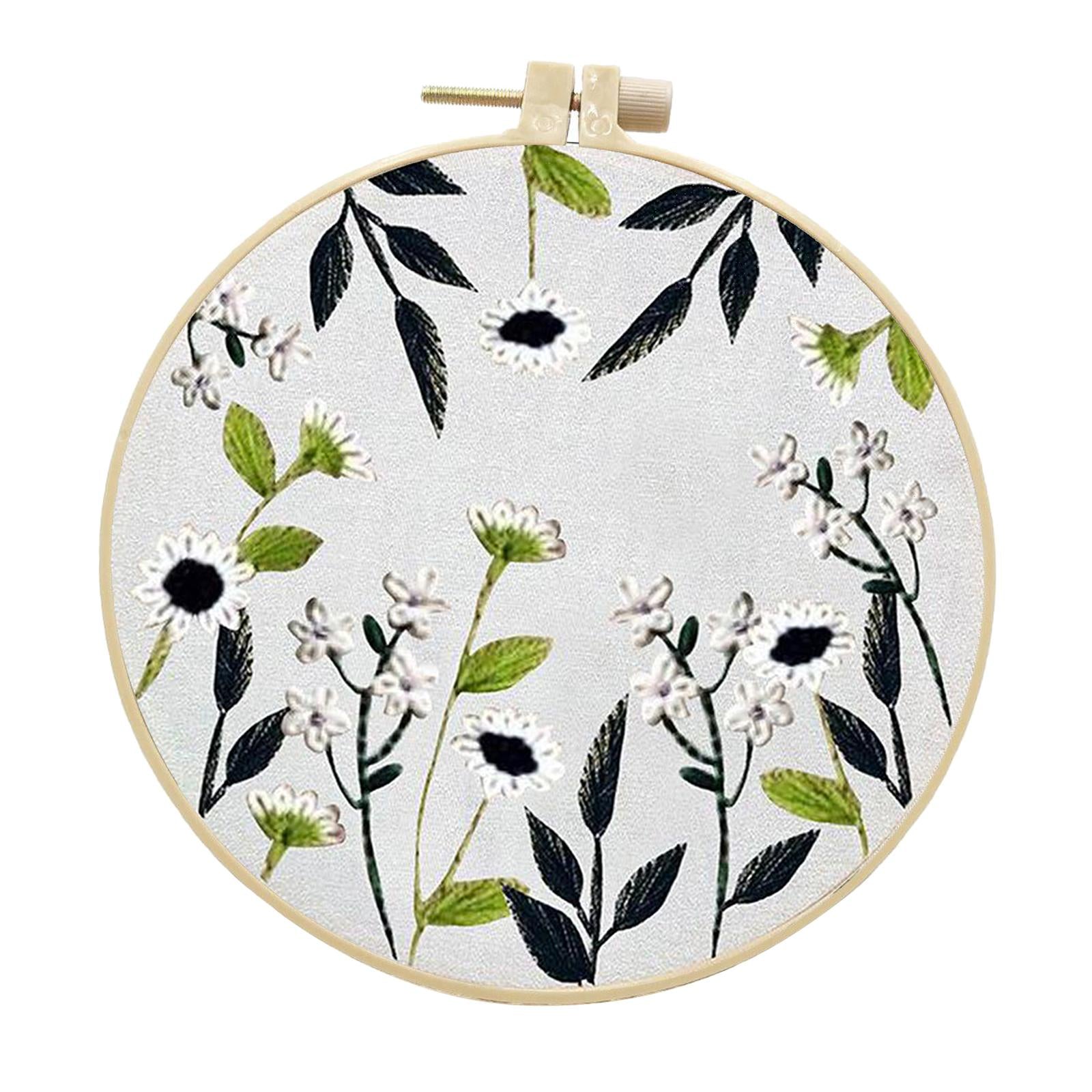 Handmade Cross Stitch Kit Flower Art Making DIY Embroidery Needlework Style3