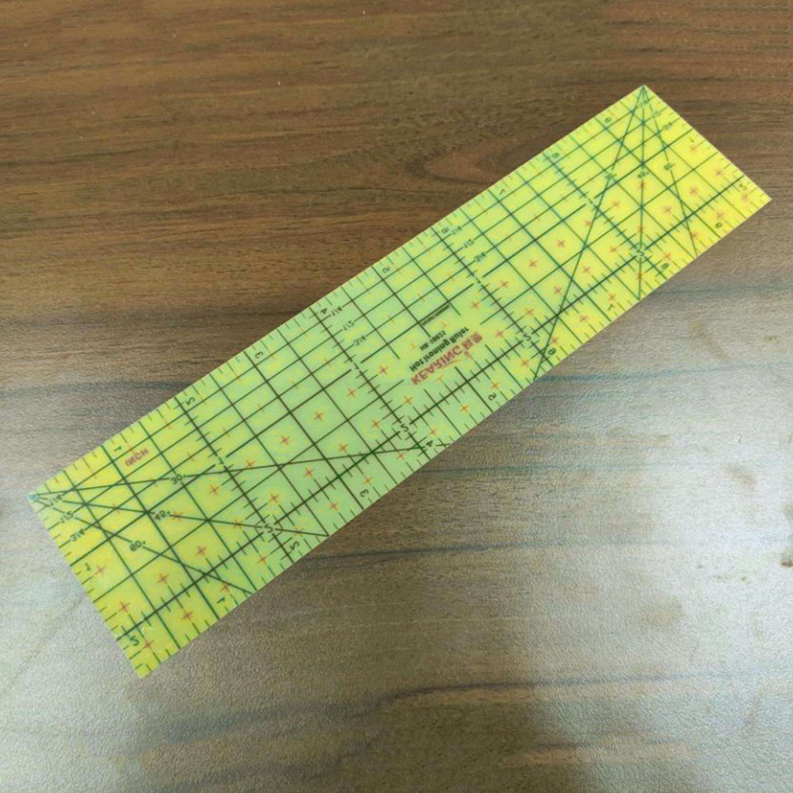 Hot Ironing Ruler Quilting Guide Hemmer Tailor Patchwork 10x2.5inch