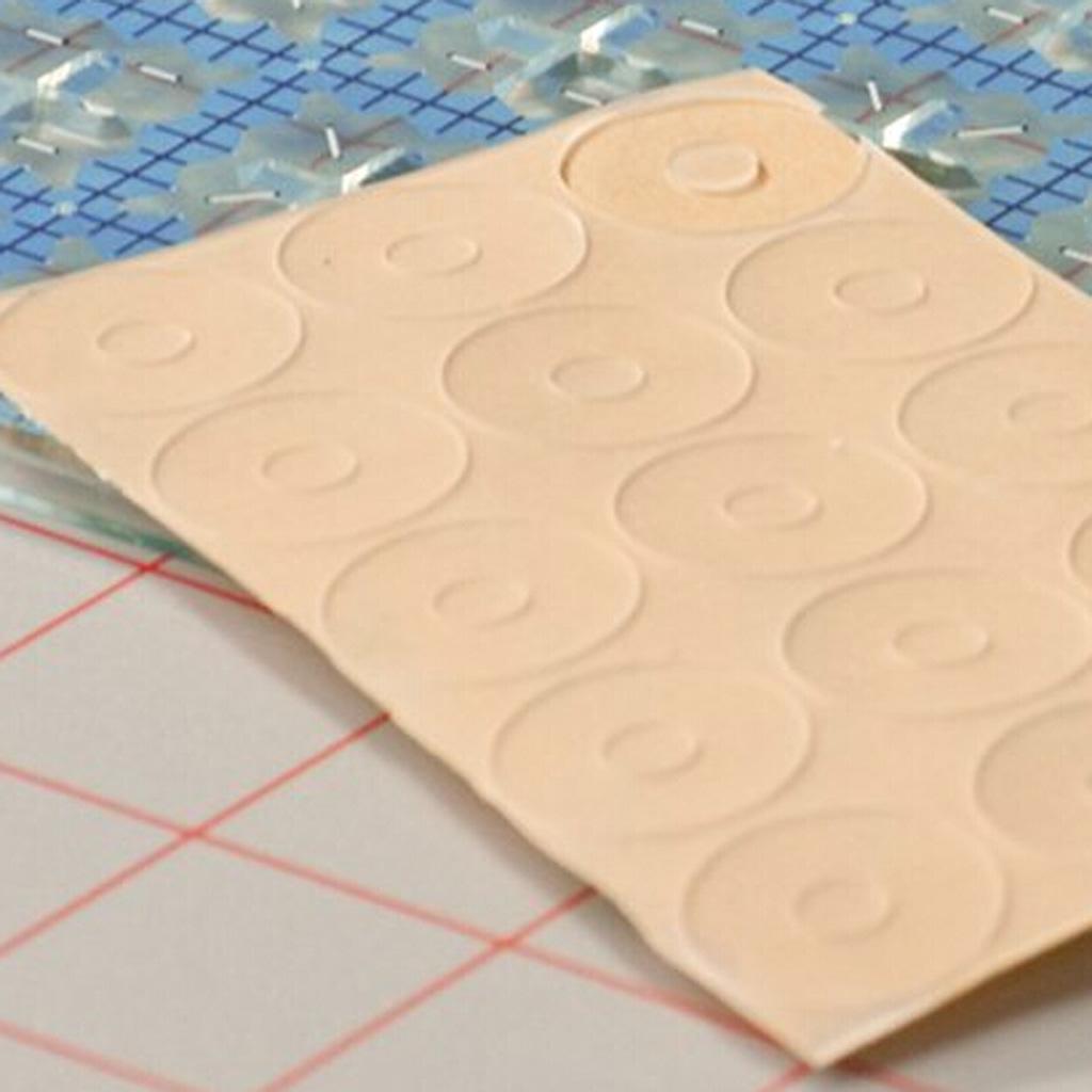 15x Silicone Quilting Ruler Grip-True Grips -Non Slip Adhesive Rings