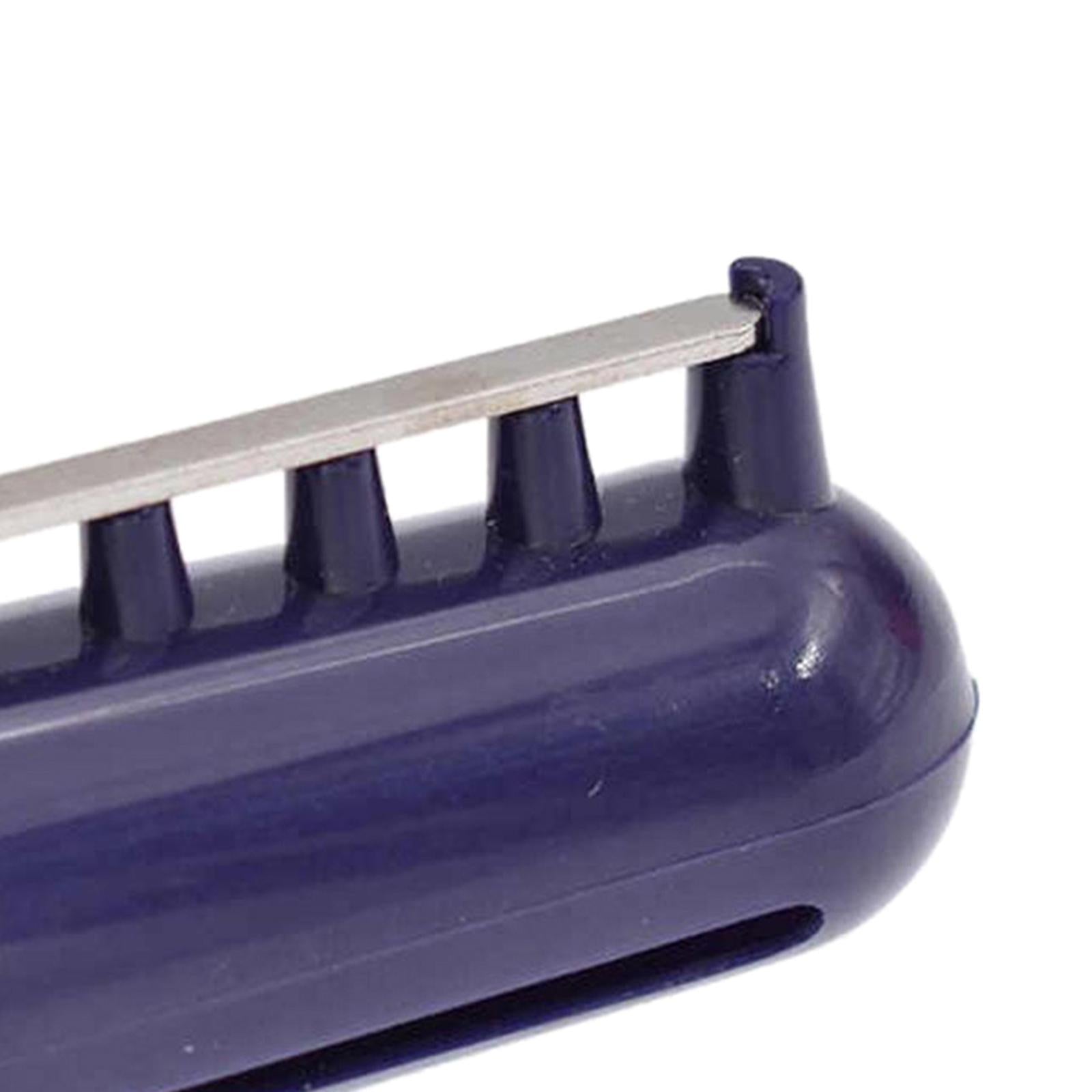 Crocheting Knitting Stranding Yarn Guide Holder Finger Thimble Deep Blue