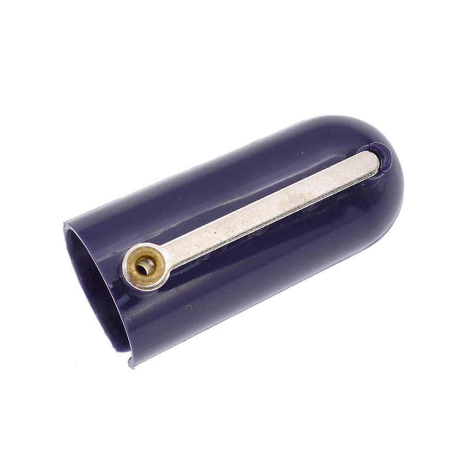 Crocheting Knitting Stranding Yarn Guide Holder Finger Thimble Deep Blue